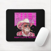 男性Iはフェロンズピンクおもしろいトランプ2024大統領のために愛 マウスパッド (マウス)