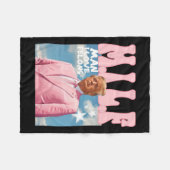 男性Iフェロンズトランプピンク2024おもしろい大統領のために大統領を愛する フリースブランケット (正面(横))