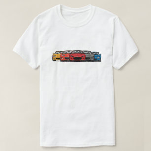 男性Mazda Miataの整列のワイシャツ Tシャツ
