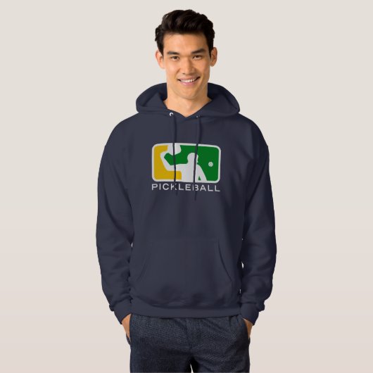 男性Pickleballのメジャーリーグはフード付きスウェットシャツを遊ばします パーカ (正面フル)