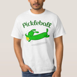 男性Pickleball犬はTシャツをピクルスにします Tシャツ