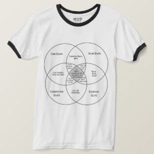 男性Vennの図表 Tシャツ