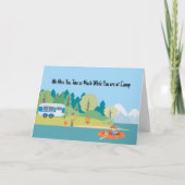 男恋しく思の子のためのキャンプのカードで サンキューカード (正面)