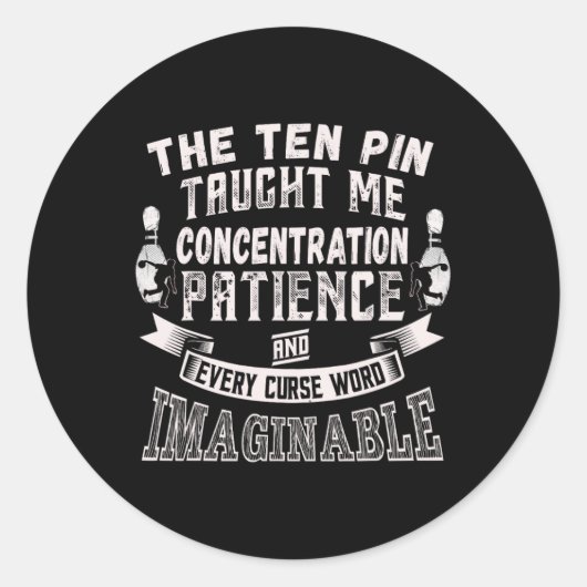 男教え女の呪いごとおもしろい ラウンドシール (正面)