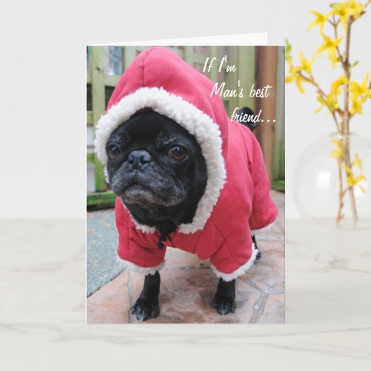 男最高の友 カード (黄色い花)