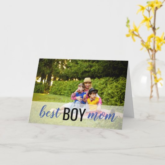 男最高の子の母の日のカード カード (黄色い花)