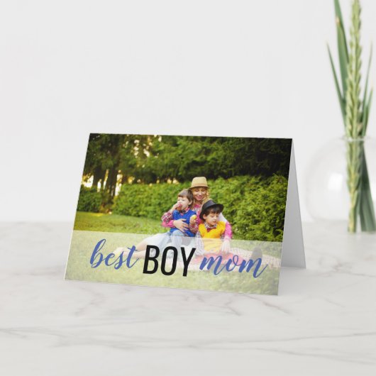 男最高の子の母の日のカード カード (正面)