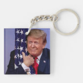 男来に – 投票トランプ – トランプ2020 キーホルダー (裏面)