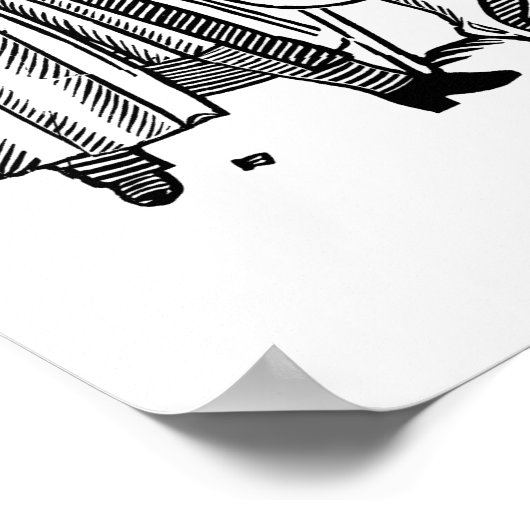 男歩く彼の犬 ポスター (角)