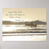 男漁師とボートの漁師 ポスター (正面)