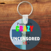 男熱狂する子 キーホルダー (正面)