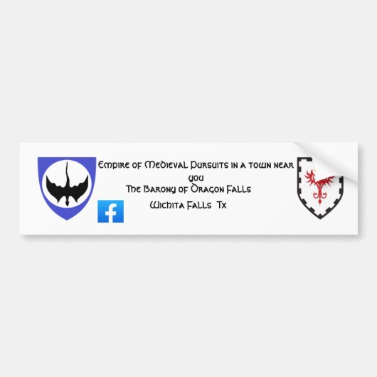 男爵ステッカードラゴン秋 バンパーステッカー (正面)