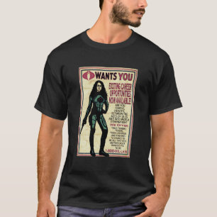 男爵夫人G.Iをフィーチャーしたコブラ募集ポスター Tシャツ