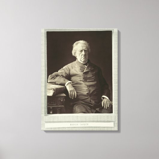 男爵Isidore Justin Severin Taylor (1789-1879), f キャンバスプリント (正面)