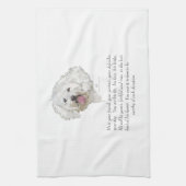 男犬の形見 キッチンタオル (縦)