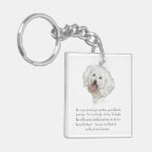 男犬の形見 キーホルダー (正面左)