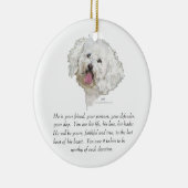 男犬の形見 セラミックオーナメント (右)