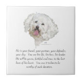 男犬の形見 タイル (正面)