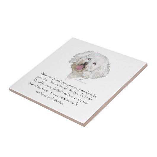 男犬の形見 タイル (側面)