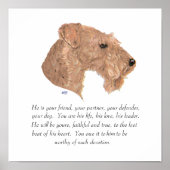 男犬の形見 ポスター (正面)