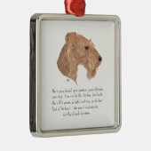 男犬の形見 メタルオーナメント (右)