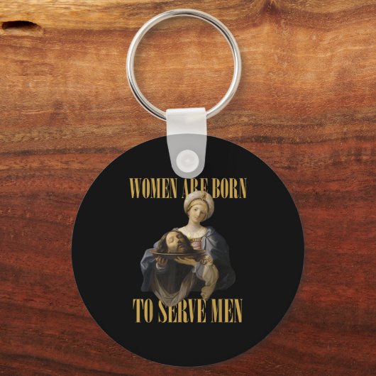 男生まれのキリスト教ボス女の子に仕えやる気を起こさせるる キーホルダー (正面)