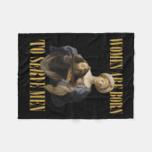 男生まれのキリスト教ボス女の子に仕えやる気を起こさせるる フリースブランケット (正面(横))