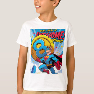 男祝と一緒に8歳の誕生日をすごい迎え Tシャツ
