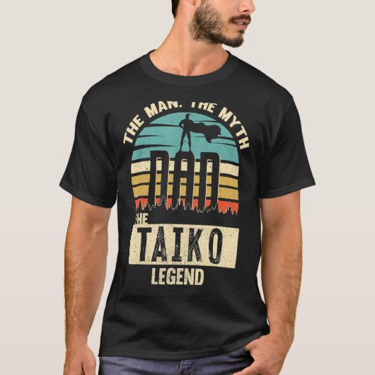 男神話レジェンドパパ太鼓 Tシャツ (正面)