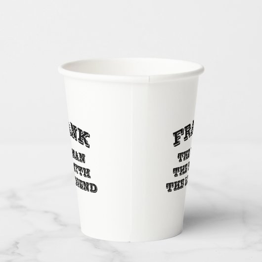 男神話伝説のおもしろいカスタム 紙コップ (右)