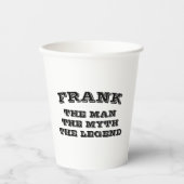 男神話伝説のおもしろいカスタム 紙コップ (正面)