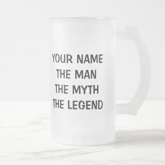 男神話伝説のビアマグは60誕生日の男 フロストグラスビールジョッキ (右)