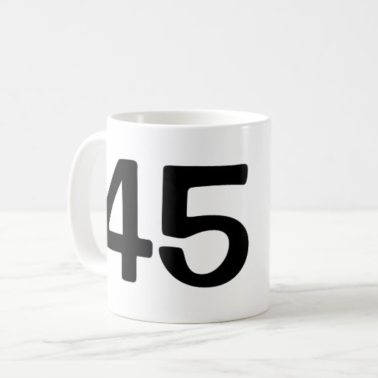 男神話伝説は45誕生日のgag男性 コーヒーマグカップ (正面左)