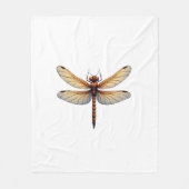 男素晴らし子と女の子のためのトンボの衣装 フリースブランケット (正面)