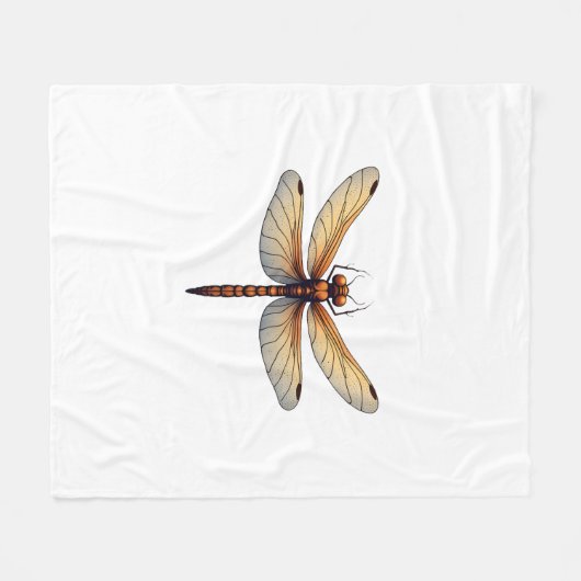 男素晴らし子と女の子のためのトンボの衣装 フリースブランケット (正面(横))