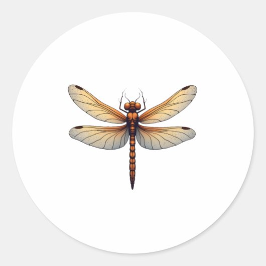 男素晴らし子と女の子のためのトンボの衣装 ラウンドシール (正面)