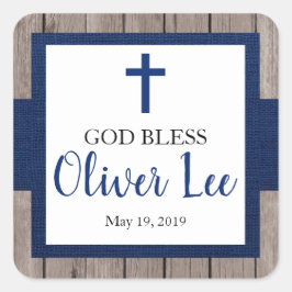 男素朴子の洗礼 スクエアシール