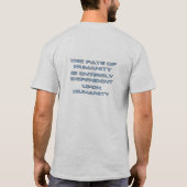 「男統一されたのTシャツ」 Tシャツ (裏面)