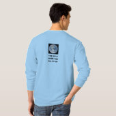 男考えの長袖Tシャツについて Tシャツ (裏面フル)