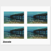 男色は旅の道 長方形シール (シート)