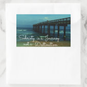 男色は旅の道 長方形シール (バッグ)