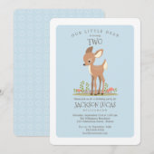 男親愛子リトルディアチャイルドバースデーパーティー 招待状 (正面/裏面)