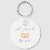 男誇りを持った素晴らしの双子のおばあちゃん キーホルダー (正面)