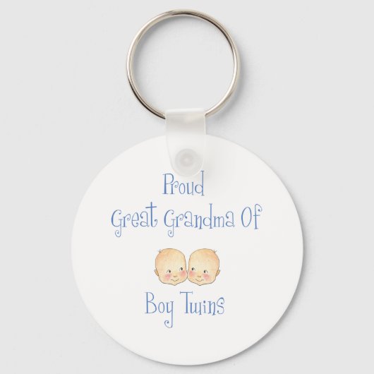 男誇りを持った素晴らしの双子のおばあちゃん キーホルダー (正面)
