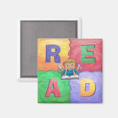 男読の読磁カラフル石 マグネット (正面/裏面)