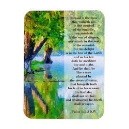 男賛美 – 詩篇1:1-3 マグネット