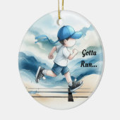 男走の走者記念 セラミックオーナメント (左)