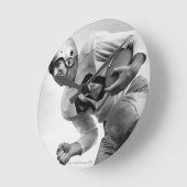 男遊のサッカー3 ラウンド壁時計 (傾斜)