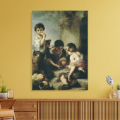 男遊の子のサイコロ, c.1670-75 キャンバスプリント (インサイチュ (リビング))