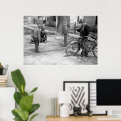 男遊の子のビー玉，ウッドビン，アイオワ， 1940 ポスター (ホームオフィス)